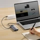 USB-хаб Baseus Metal Gleam Series 7-in-1 Type-C адаптер (WKWG020113) - зображення 5