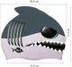 Шапочка для плавания детская Newt Shark NE-DL-C12 Серая - изображение 2