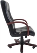 Офисное Кресло Руководителя Richman Virginia Кожа Комбо Wood М1 Tilt Черный - изображение 3