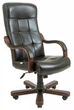 Офисное Кресло Руководителя Richman Virginia Кожа Wood Lux М1 Tilt Черный - изображение 1