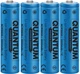 Набор аккумуляторов литий-ионных Quantum Li-ion NCM18650 3000 mAh с клеммным выступом plastic case 4 шт. (0746020703018) - изображение 2