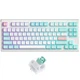 Клавиатура беспроводная FG FL ESports FL750 Белый/Мятный 2000 мАч/RGB/USB/Bluetooth 83 клавиши - изображение 1