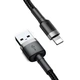 Кабель Baseus Cafule Lightning 2.4A (1m) (gray/black) - изображение 2