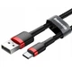Кабель Baseus Cafule Type-C 3A (1m) (red/black) - зображення 2