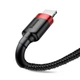 Кабель Baseus Cafule Lightning 2.4A (1m) (red/black) - изображение 4