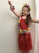 Гавайский наряд с топиком YKK 3-8 лет 98-134 Красный - изображение 2