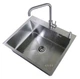 Мойка из нержавеющей стали AQUAMILL 6050 + смеситель + дозатор + решетка - изображение 6