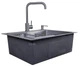 Мойка из нержавеющей стали AQUAMILL 6050 + смеситель + дозатор + решетка - изображение 7