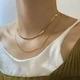Стильная женская цепочка, украшение на шею - изображение 2