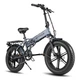 Електровелосипед фетбайк ENGWE EP-2 Pro (750 Вт; 12,8 А/год; 48 В), колеса 20х4", з ручкою газу, сірий - зображення 2