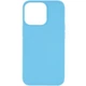 Силиконовый чехол Candy для Apple iPhone 13 Pro Max (6.7") (DeepSkyBlue) - изображение 1