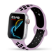 Силиконовый ремешок Fruct Nike Sport Band for Apple Watch 42/44/45/46/49 mm Pink Black - изображение 1