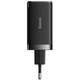 Мережевий зарядний пристрій (МЗП) Baseus GaN5 Pro 65W 2Type-C+USB 100W EU (CCGP12020) (Black) - изображение 2