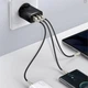 Сетевое зарядное Baseus Compact Quick Charger 30W QC+ PD (1Type-C + 2USB) (CCXJ-E) Черный - изображение 4