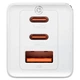 Мережевий зарядний пристрій Baseus GaN5 Pro 65W 2Type-C+USB 100W EU (CCGP12020) White - зображення 3