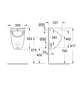 Писсуар Grohe Bau Ceramic скрытый монтаж 39438000 - изображение 3