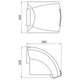 Сушилка для рук Lidz Tarnow 0192 настенная 1800 Вт LDTAR0192WHI32511 White - изображение 2