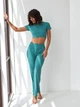 Пижама (топ + штаны) женская BARWA garments 0326/280 L Бирюзовая (2113262803840) - изображение 5