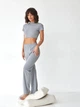 Пижама (топ + штаны) женская BARWA garments 0326/280 M Серый меланж (2113262802102) - изображение 5
