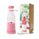 Портативный блендер бутылка A-plus Mini Juice 380 ML для приготовления смузи, коктейлей USB Розовый - изображение 4