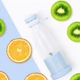 Комплект портативный блендер бутылка A-plus Mini Juice 380 ML для приготовления смузи, коктейлей USB Голубой + Кухонные весы - изображение 11