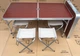 Стол раскладной с 4 стульями Folding Table 120х60х55 60 70 см 3 режима высоты для дома, для отдыха, для дачи, для кемпинга, для похода, для рыбалки - изображение 12