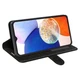 Классический чехол-книжка Deexe Wallet Style для Samsung Galaxy M14 (M146) - Black - изображение 3