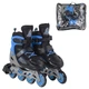 Раздвижные ролики Best Roller 30093-L, размер 38-42, синие, светящиеся колеса - изображение 1