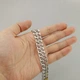 Мужская серебряная цепочка бисмарк плоский черненая ширина 6.8 мм длина 55 см 1055/30/55 - изображение 4