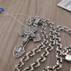 Комплект мужская серебряная цепочка и крестик серебро с жестким ушком черненая 60 см вес 19 гр 3075+1057/18/60 - изображение 8