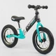 Беговел Corso Speed Sport 88671 надувные колеса 12" подшипник черно-бирюзовый - изображение 1