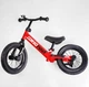 Велобег Corso RD-3206 Navi колесо 12" надувные колёса подножка подставка для ног звоночек красный с черным - изображение 3