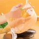 Слинявчик силіконовий з кишенею Прозорий Помаранчевий SSP25 - зображення 3