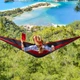 Одноместный нейлоновый гамак WCG TOURING XL 270х140 Красный с черным без стоек - изображение 7