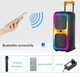 Вулична Bluetooth-Колонка на коліщатках 8 дюймів 6000Вт XPRO NDR-1097 чорний (41190-NDR-1097_3911) - изображение 5
