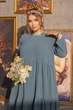 Платье с оборками Tatiana КЛАРА серо-голубая 62 - изображение 4