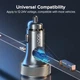 Автомобільний зарядний пристрій QOOVI 80W 2 USB + Type C PD для Apple iPhone Xiaomi Samsung iPad та планшетів(69276746142) - зображення 9