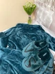 Комплект Жіночий халат Victoria's Secret плюшевий (XS-S) та хутряні тапочки S (36-37) колір зелений - изображение 8