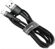 Кабель Baseus Cafule Cable USB for Type-C 100cм|3.0A Gray/Black (CATKLF-BG1) - изображение 3