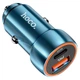 Автомобильное зарядное устройство Hoco Z46A (20W, Type-C+USB, адаптер в прикуриватель, с индикатором, с быстрой зарядкой) - Синий - изображение 2