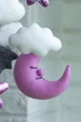 Детский мобиль на кроватку для младенцев ручной работы WooolyWool «Лавандовый» - изображение 8