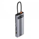 Док-станция USB3.1 Type-C Baseus CAHUB-CU0G USB-C Power Delivery 100W/HDMI 4K 30Hz/VGA/USB3.2/RJ45/SD TF 9in1 Grey - изображение 1