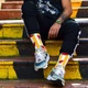Носки Unisex Neseli Daily Арбузы в полосу, Желтые 37-44р. - изображение 2