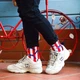 Носки Unisex Neseli Daily Дельфины в полосу, Красные 37-44р. - изображение 3