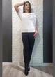 Джемпер Lara 26-6128 L-XL белый - изображение 3