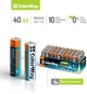 Батарейки ColorWay Alkaline Power щелочные AA (40 шт.) colour box (CW-BALR06-40CB) - изображение 2