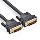 Кабель Dvi-Dvi 1.5 m, 2 ферита, обплетення, Black / Red, 24 / 24pin, (Пакет) Q150 - зображення 2