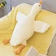 Длинная мягкая игрушка подушка гусак для детей 134530 Белый - изображение 5