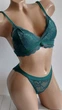 Комплект нижнего белья бюстгальтер и трусики New Style S/M зеленый (2-211) - изображение 3