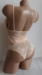 Комплект нижнего белья удлиненный топ и трусики New Style S/M персиковый (2-208) - изображение 2